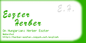 eszter herber business card